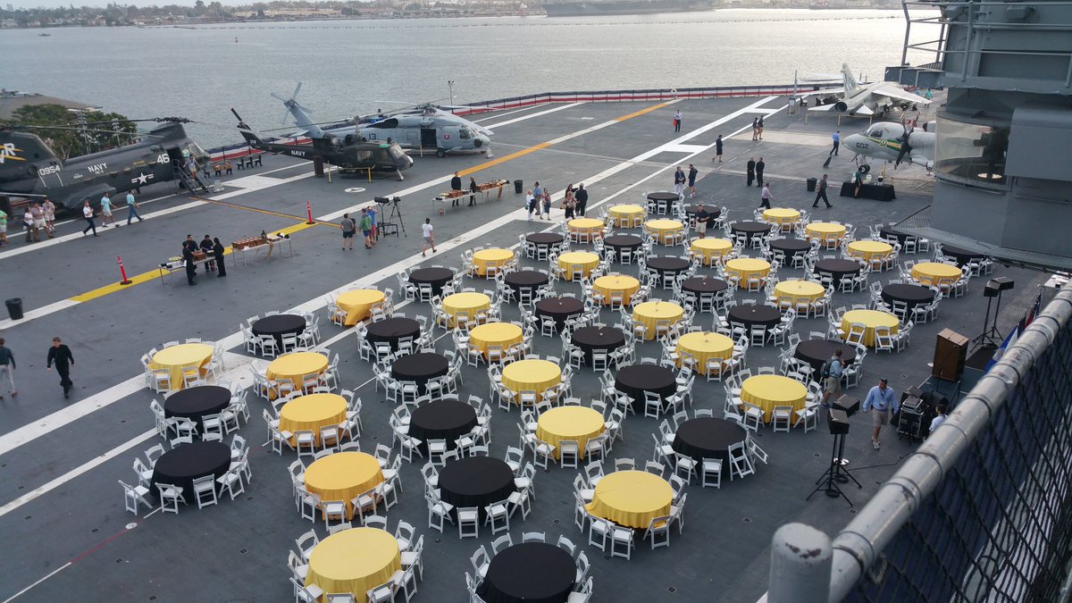 EBSigmaNu's tweet photo. Amazing tour, amazing dinner, and amazing speech from a ΣΝ veteran of the Navy and the USS Midway itself. #GC67 https://t.co/1fGi2zcR0N