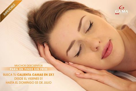 GAMA_Chile's tweet image. ¡IMPERDIBLE PROMO PARA UN FINDE SIN FRÍO! 1, 2 y 3 de Julio ¡2 x1 en Calienta Camas! ¡Búscalos en grandes tiendas!