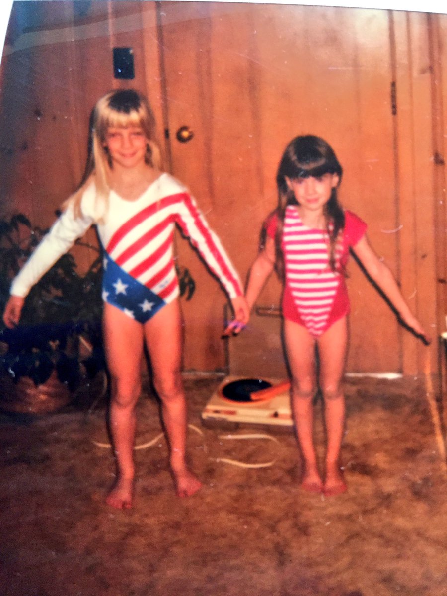 Gleesonmg214's tweet photo. Patriotic #FBF to when @kwfromwi and I apparently thought we were future Olympians. #FourthofJuly 🇺🇸 https://t.co/Qbliurj7v6