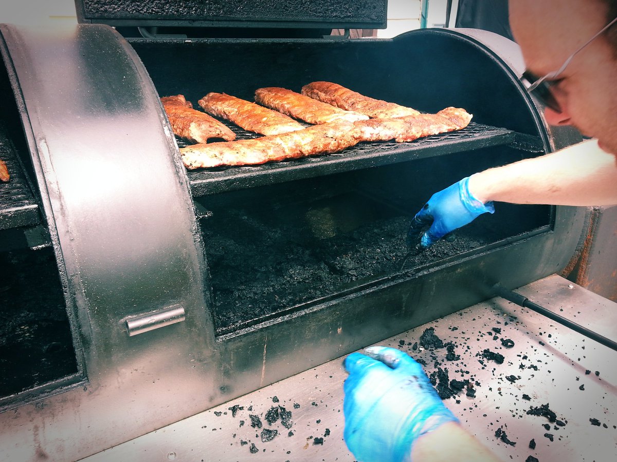 Time to clean out the <a href="/yodersmokers/">Yoder Smokers</a> ready for the <a href="/grillstock/">grillstock</a> #Festival Cheers @GrillstockMike the Birthday Boy!