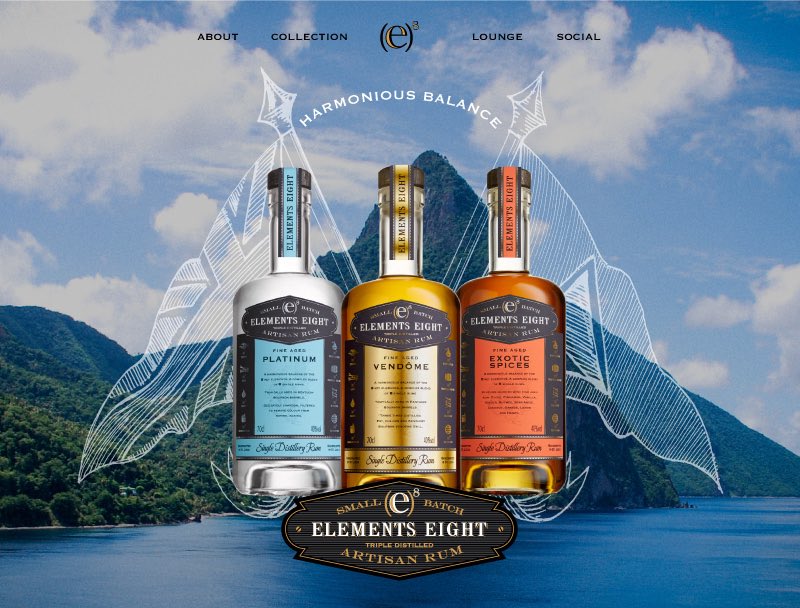 Proud to unveil new elements eight rum packaging. Next 10 years....