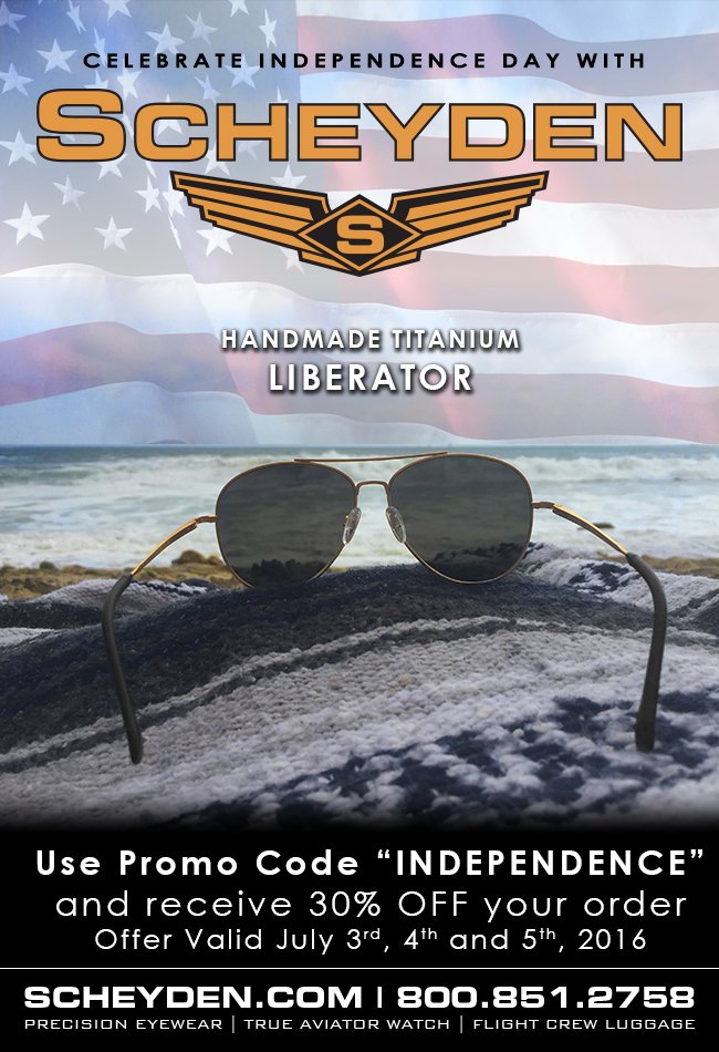 Scheyden's tweet photo. Purchase your Liberators this Independence Day and receive 30% off! #happy4thofjuly #IndependenceDay #Scheyden https://t.co/I6ZUK8AmdR