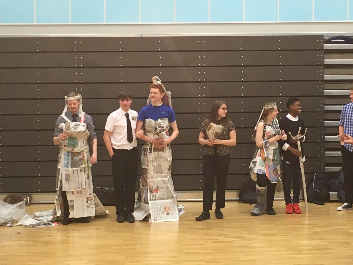 OBAsixthform's tweet photo. The wedding dress team building activity! #Y12induction https://t.co/JSfsKA4qKv