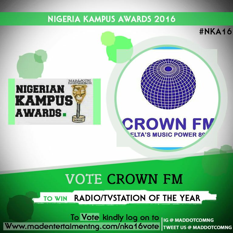 crown899fm's tweet photo. #NKA16 voting's still on. Ends July 15. Vote @CROWN899FM as Radio Station of the Year
Click: https://t.co/4zw1ZJwVqg https://t.co/F6vIGPlRy6
