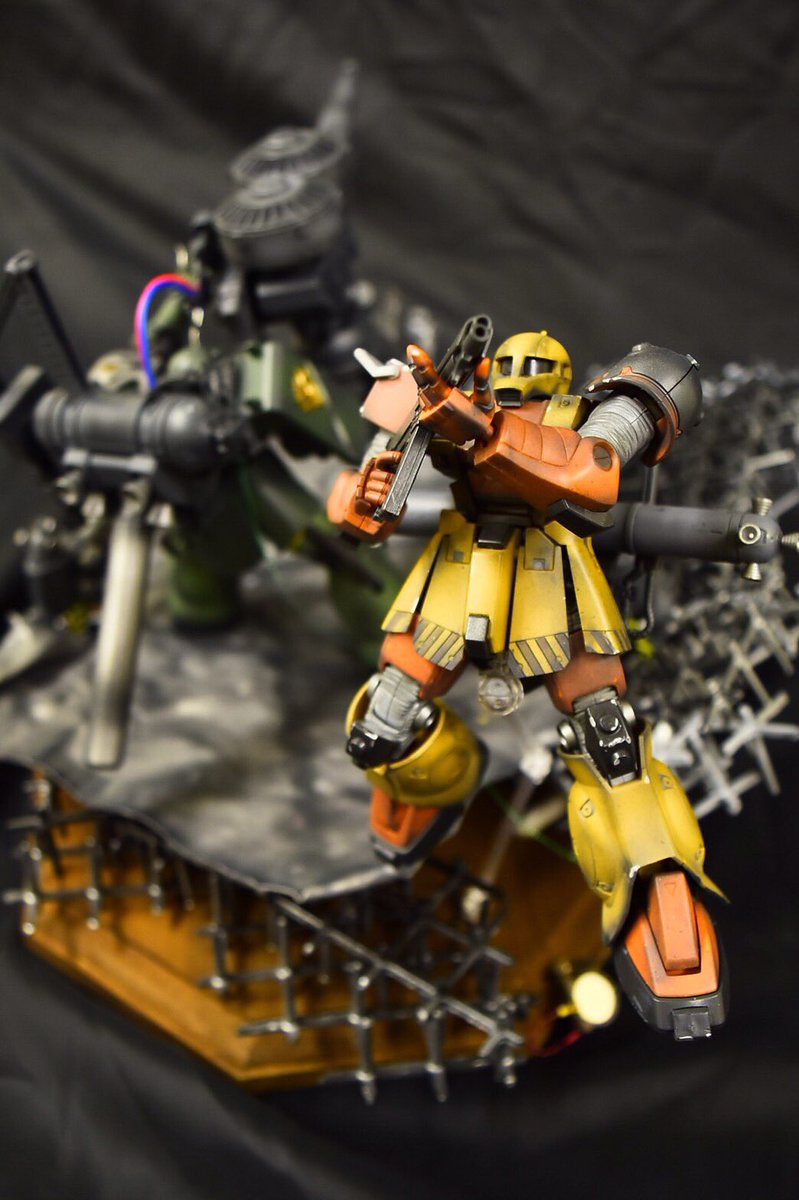 ふぇみにー 機動戦士ガンダムサンダーボルトより 360度ジオラマを作ってみました タイトルは あなたのお相手 です ダリルがラジオで流していた曲から付けました あるプロショップコンテストに参加します 見かけたらよろしくです Gbwc16