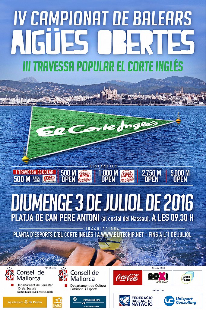 fbnatacion's tweet photo. Programa y horarios, Domingo 3 de Julio 2016, IV Camp. Baleares Aguas Abiertas y III Travessa popular @elcorteingles https://t.co/powPgUCdRY