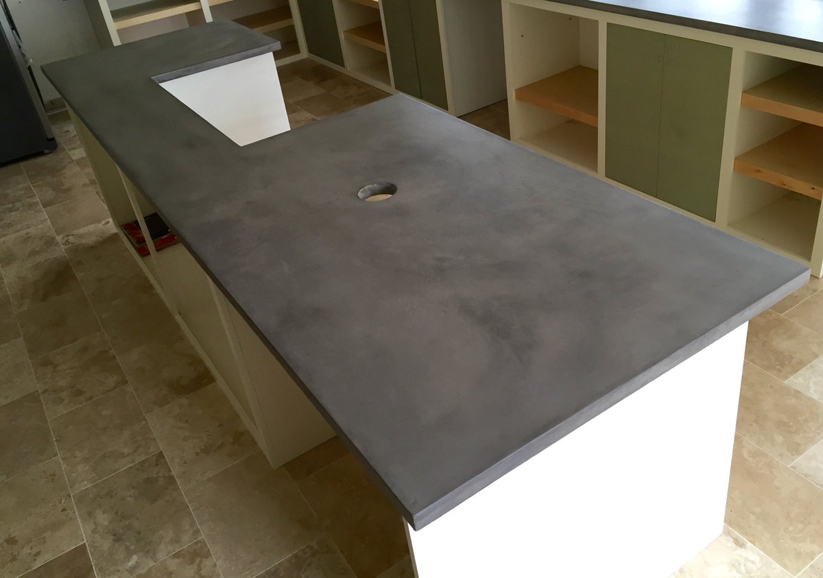 Cretecraft's tweet photo. #concreteworktops by #cretecraft . They started out life as mdf ..... #micro-concrete just a 2-3mm coating. https://t.co/moBPBoYFWQ