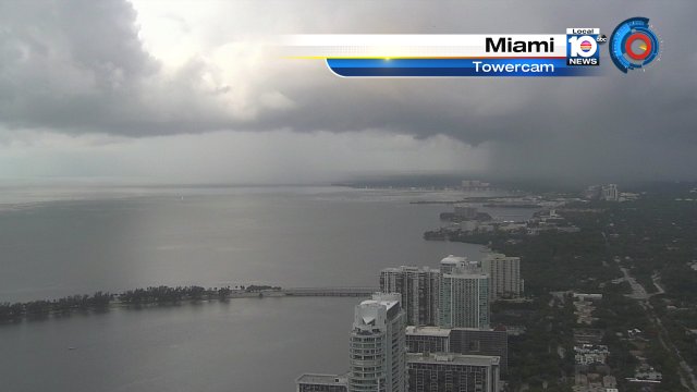 Check out the rain shaft through the lens of the #MIA Towercam #FLwx #UmbrellaWX https://t.co/EOmndjLUn7
