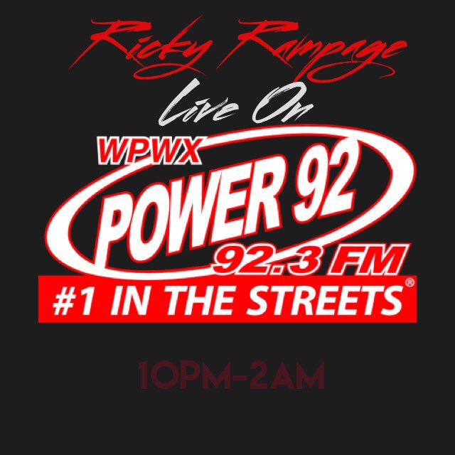 RickyRampage_'s tweet photo. CHICAGO!!! I'm back on your radios tonight from 10pm-2am catch me live on @Power92Chicago #RickyRampage #Power923 https://t.co/Cu1zJNmCoc