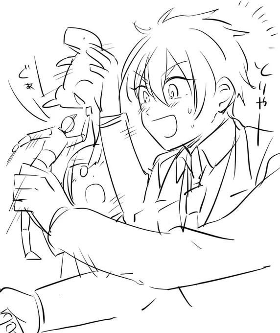守沢千秋と転校生ちゃん 