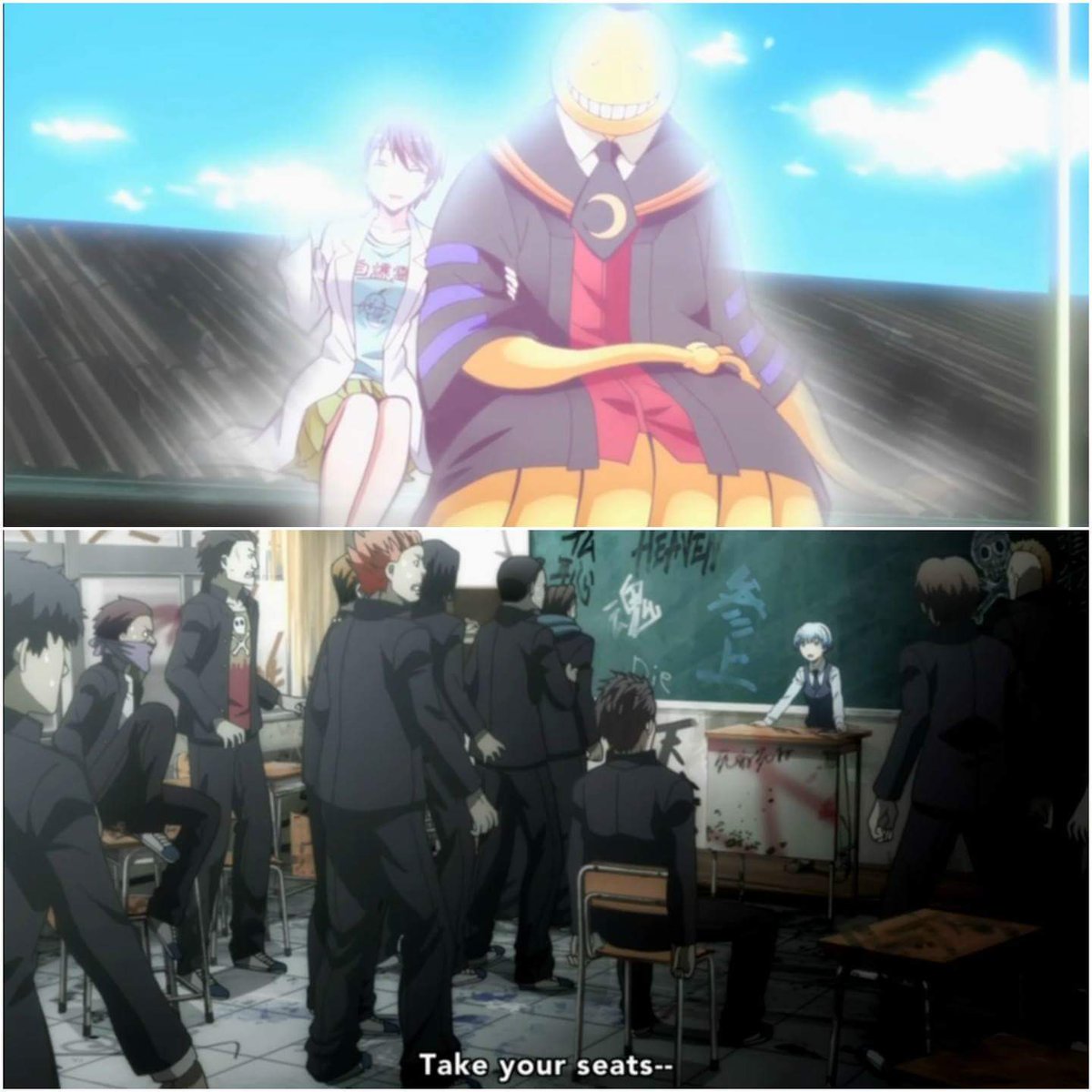 _senpai_knows's tweet photo. #AssassinationClassroom comes to a bitter-sweet ending with #Nagisa carrying on Koro Sensei's legacy! #KoroSensei https://t.co/UdRF0kmw3K