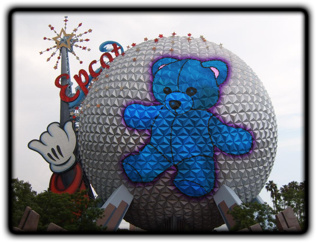 DigitalParkway's tweet photo. Photo Manipulation of graffiti on the Epcot Ball #Disney #graffiti #Epcot #Photomanipulation #graphicdesign https://t.co/U1Hxg9frLQ