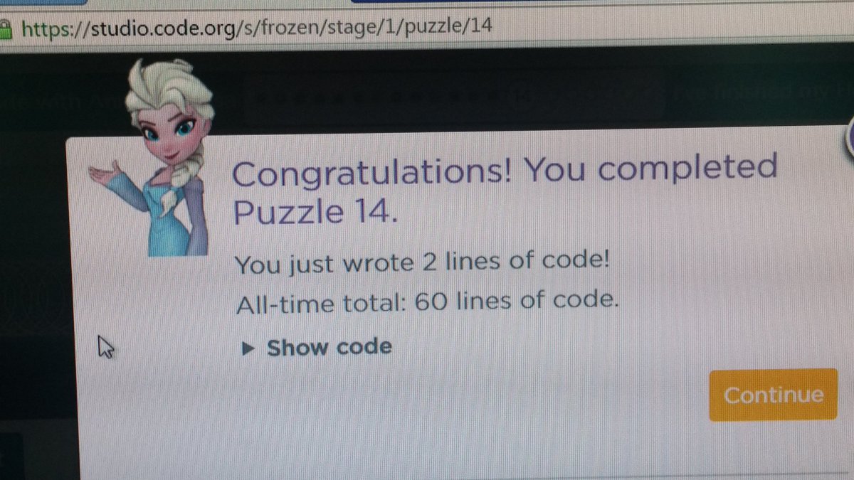 eefrette's tweet photo. According to Elsa I am a coding master #steamindy https://t.co/gbhsodHFTq