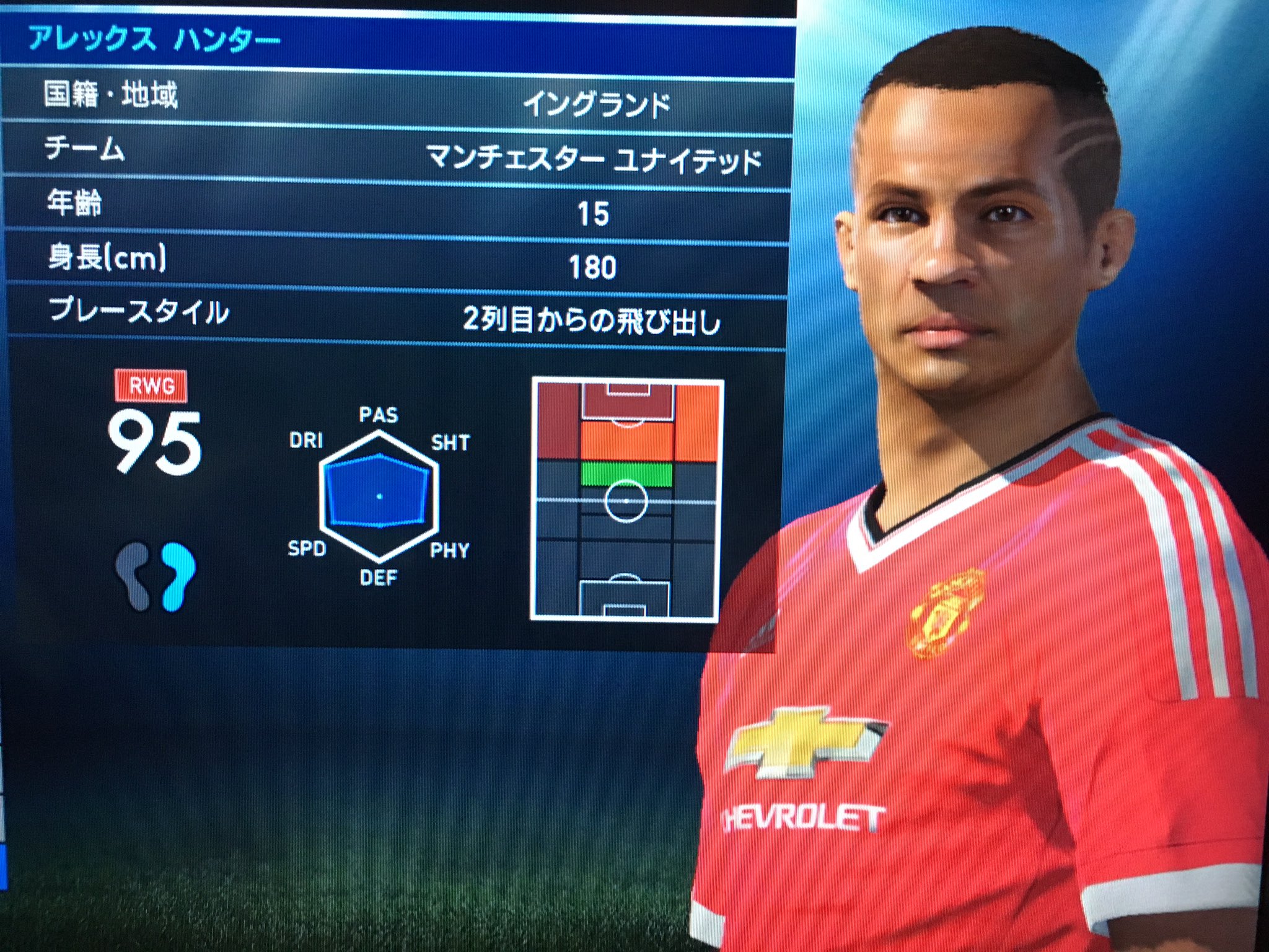 Shuto 94 Intersta ウイイレ16エディットで Nike Cmのクリロナと入れ替わっちゃった少年 マンcのチャーリーと Fifa17 ストーリーモードで主人公のマンuのアレックスハンターを作成 似てるかなぁw We16 Fifa17