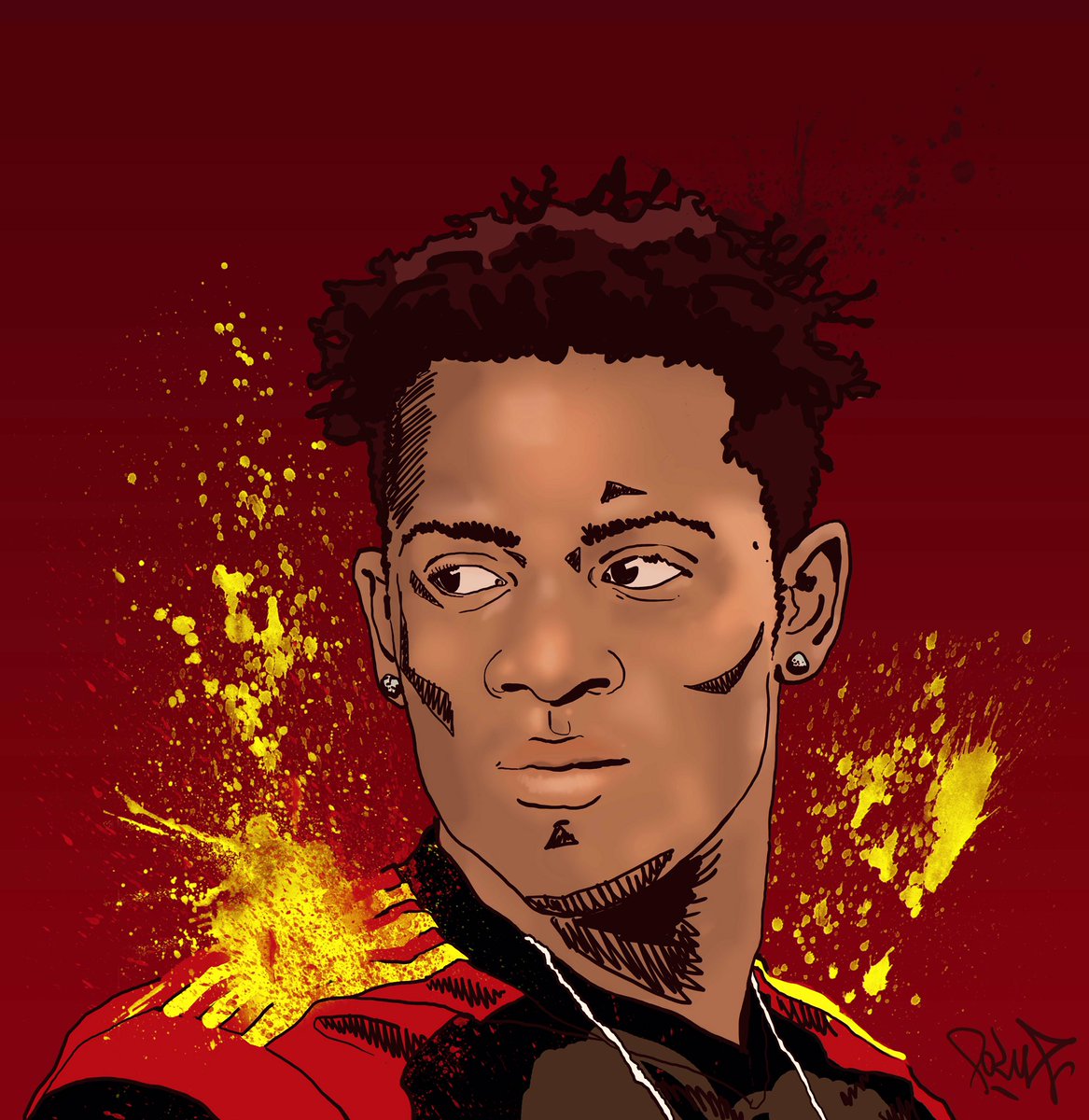 KombzOne's tweet photo. Ce soir on compte sur toi Mitchy @mbatshuayi @BelRedDevils #BELWAL https://t.co/shf0RspNOY