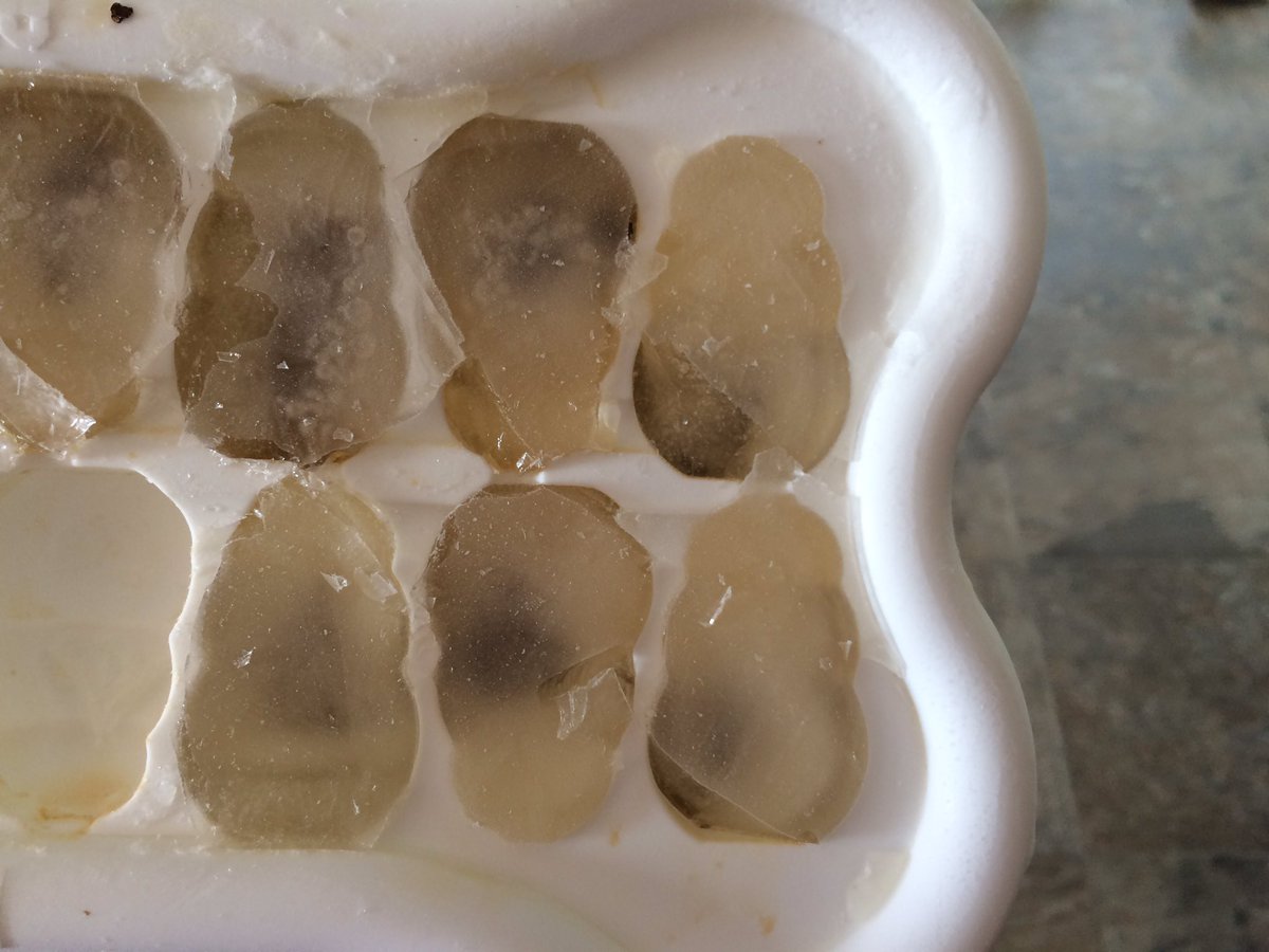 PawsOffTreats's tweet photo. Keep the pooch cool on hot days with easy treats. dehydrate liver in the oven and put in ice cube tray. https://t.co/O7Zkq0bDdw