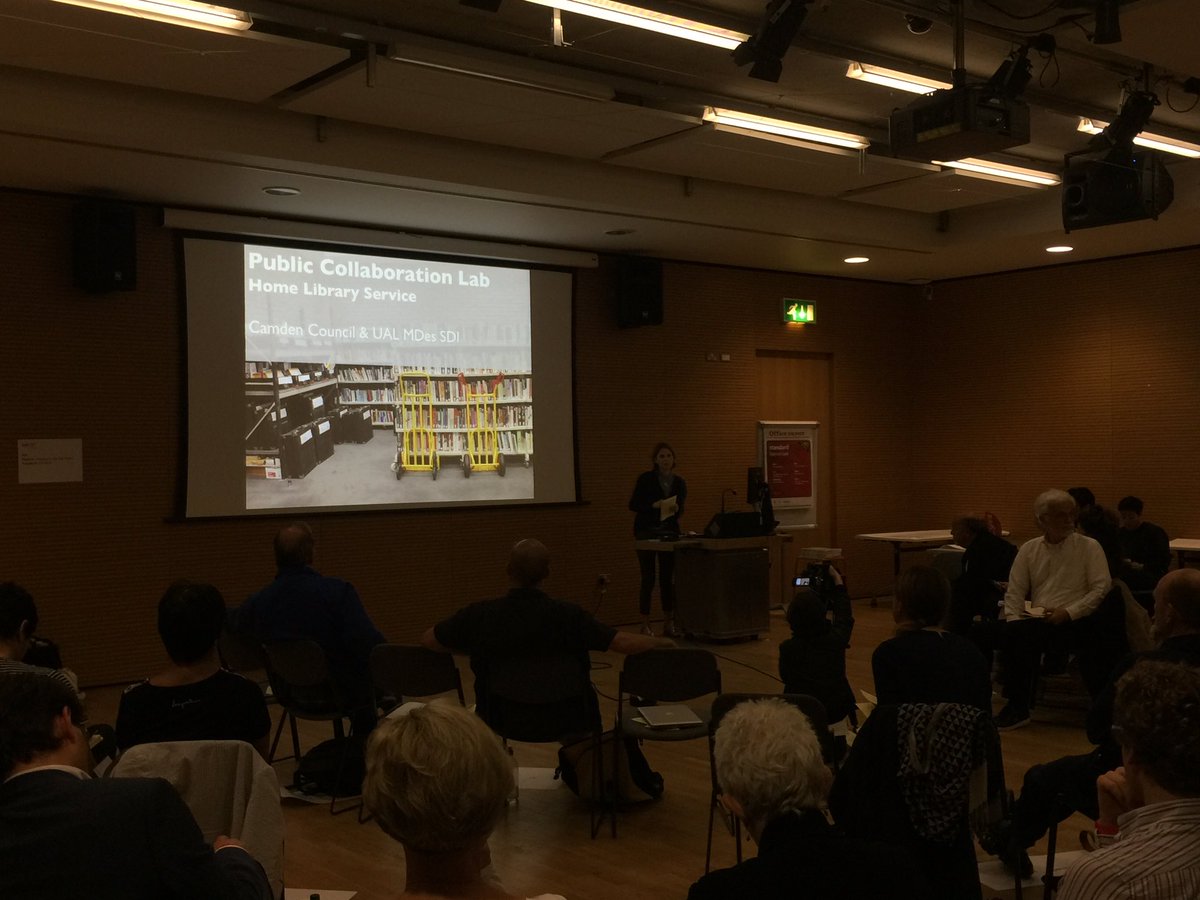 CoResilience's tweet photo. @aliprendiville shares her @public_collab project with @camdentalking about home library services #CORWPP https://t.co/CJcX5r9eFN