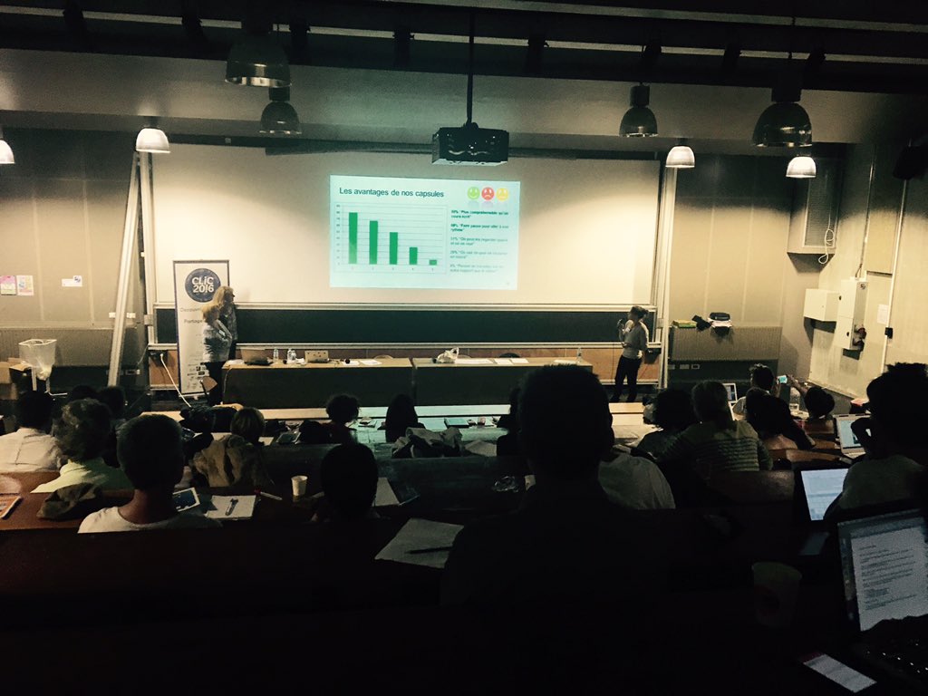 vousnousils's tweet photo. Les capsules : + compréhensible qu'un cours écrit pour 80% des élèves (N. Fabien et G. Nivot, profs SVT) / #clic2016 https://t.co/4EkeqTLTrY