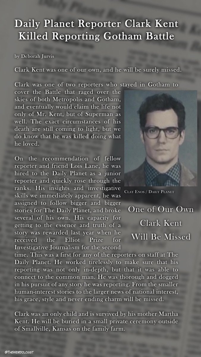 SFeed_Rebirth's tweet photo. #ripclarkkent https://t.co/nAIX0BadI8