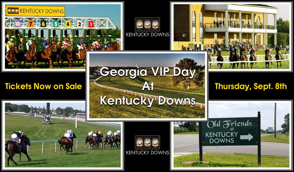ANNOUNCEMENT: Special #GaVipDay ticket for KY &amp; TN residents On Sale Now: eventbrite.com/e/georgia-vip-… <a href="/KYDownsRacing/">Kentucky Downs</a>