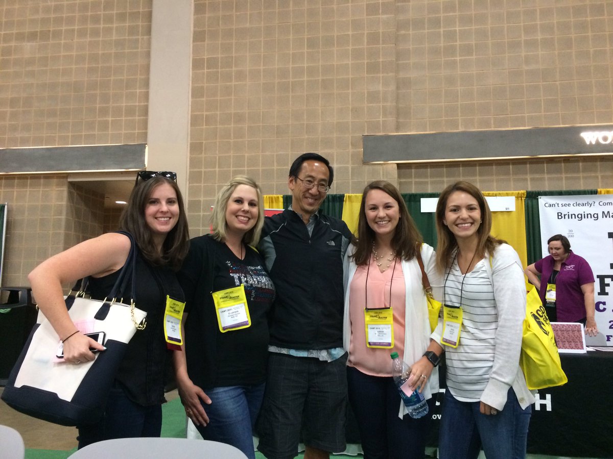 InspiredMrsP's tweet photo. We love Greg Tang! We can't wait to seem him at Stephens this fall!! #usestallions #mathbff #CAMT16 @gregtangmath https://t.co/1Qe8xgYDDn