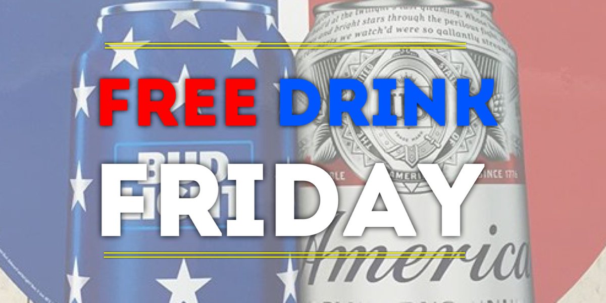 TheLoftGF's tweet photo. Red, white &amp; brew...it's #FreeDrinkFriday! FOLLOW &amp; RT to be entered to win a FREE Loft gift card (must be 21+). 🇺🇸 https://t.co/i3HB99WAZJ