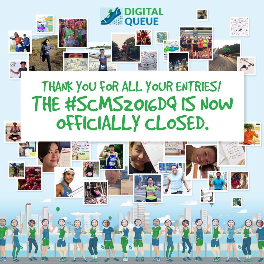 SG_marathon's tweet photo. 3 social media platforms, 7 + 1 tasks, 2370 participants, &amp; over 41,000 entries later...#SCMS2016DQ is now CLOSED! https://t.co/0Lhjx5Nvkc