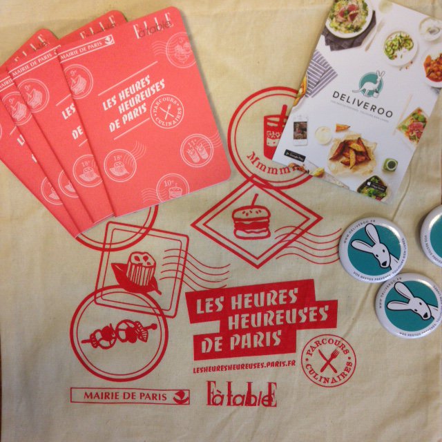 Quelques exemplaires du totebag, Heures Heureuses et <a href="/Deliveroo_FR/">🍣 Deliveroo France</a> , sont encore disponibles au 29 rue de Rivoli !
