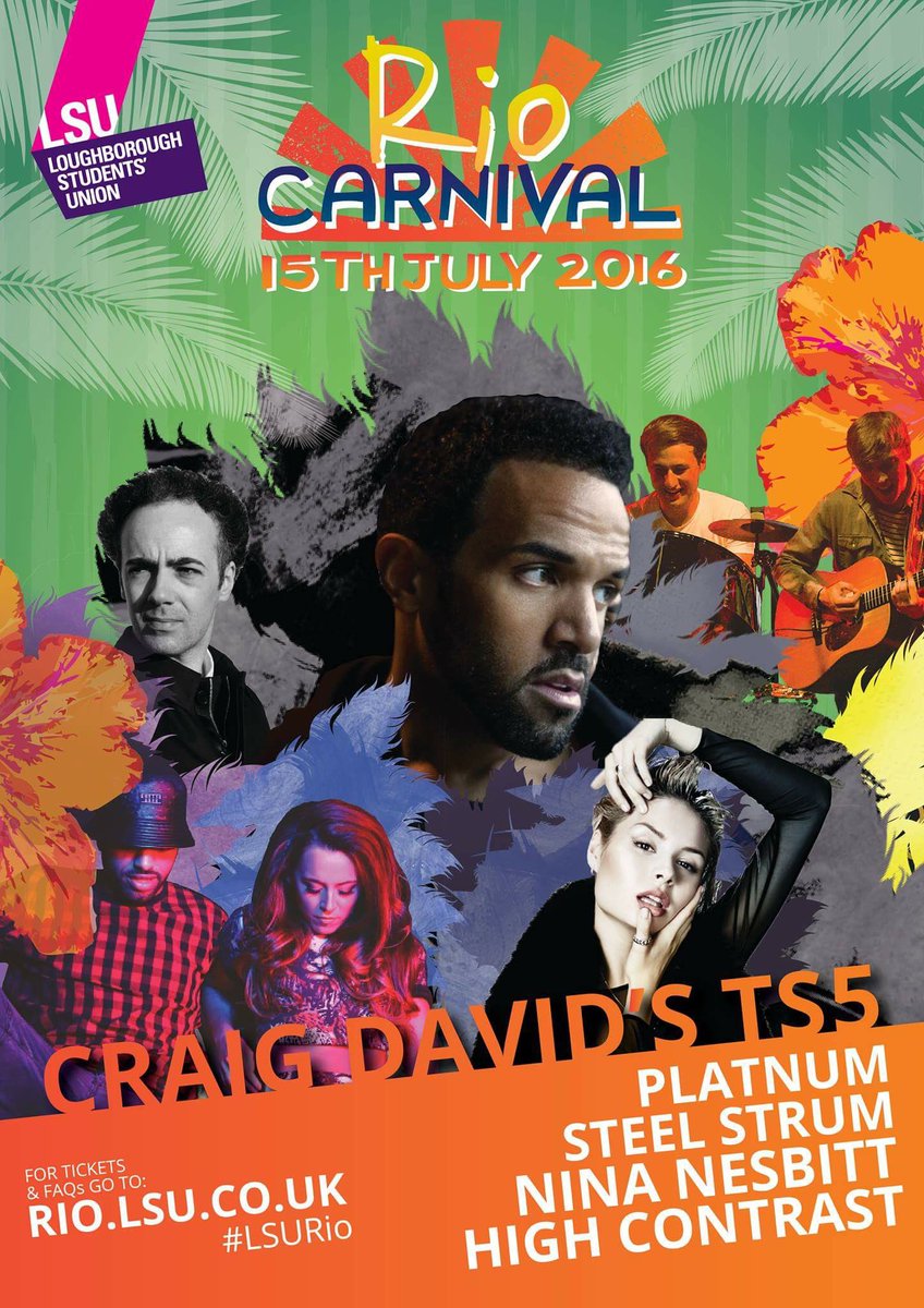 LoughboroughSU's tweet photo. 2 more weeks to go until the Grad Ball! Are you excited to see @CraigDavid at #LSURio🇧🇷?
https://t.co/9k8HSdC7vb https://t.co/xNabhVaSJg
