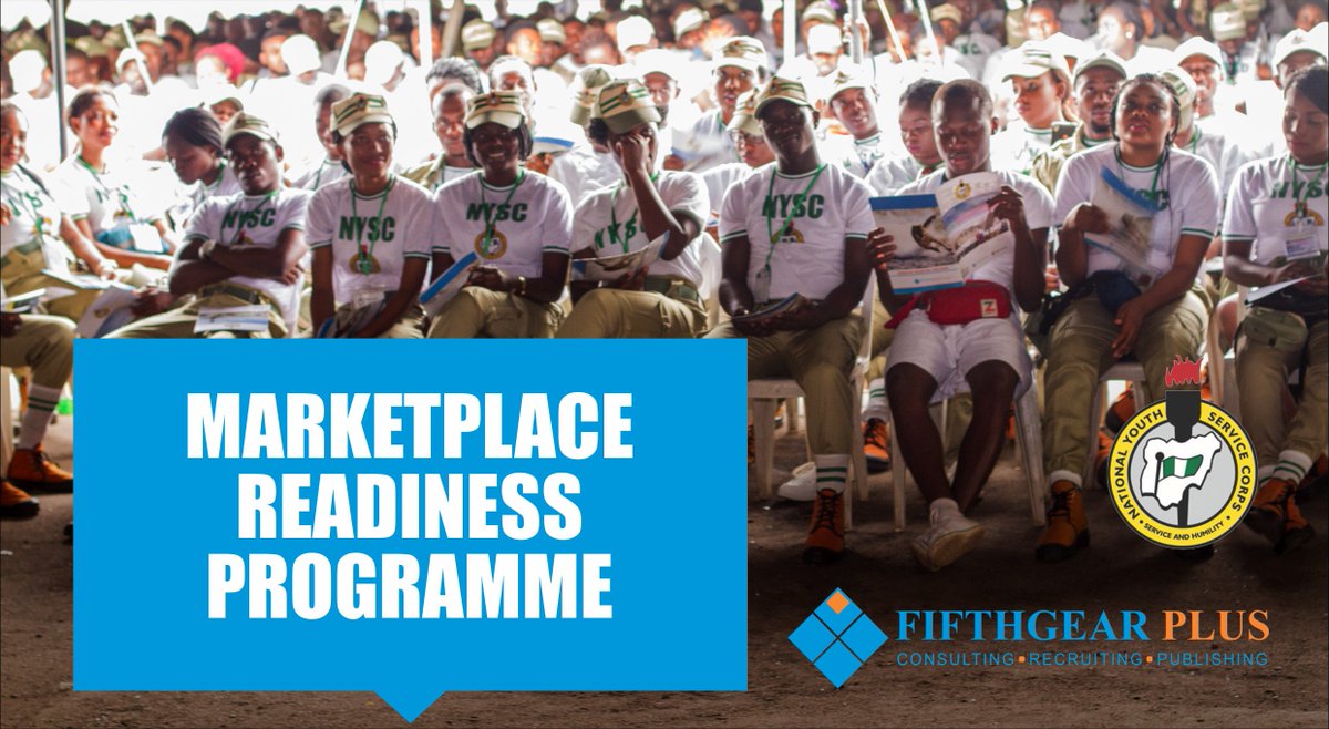FifthGearPlus's tweet photo. The programme is open to all Corps members of any discipline and institution who have a drive and passion..#MPR2016 https://t.co/KPcvfHpWcO