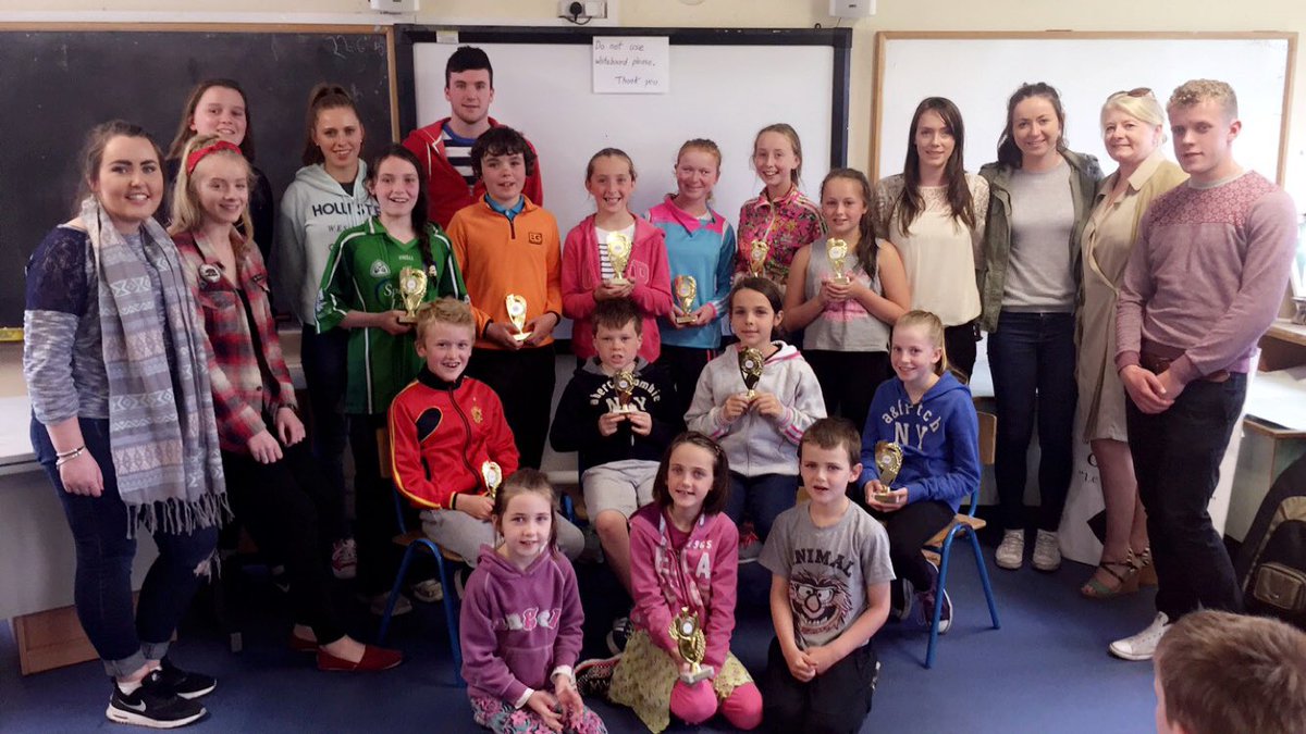 gc_cill's tweet photo. Buaiteoirí na seachtaine! 🏆🎖🏅agus a múinteoirí iontacha!
Fair plé libh go léir, bhí ard seachtain againn! #campaA👏🏻 https://t.co/c04CTDh8VM