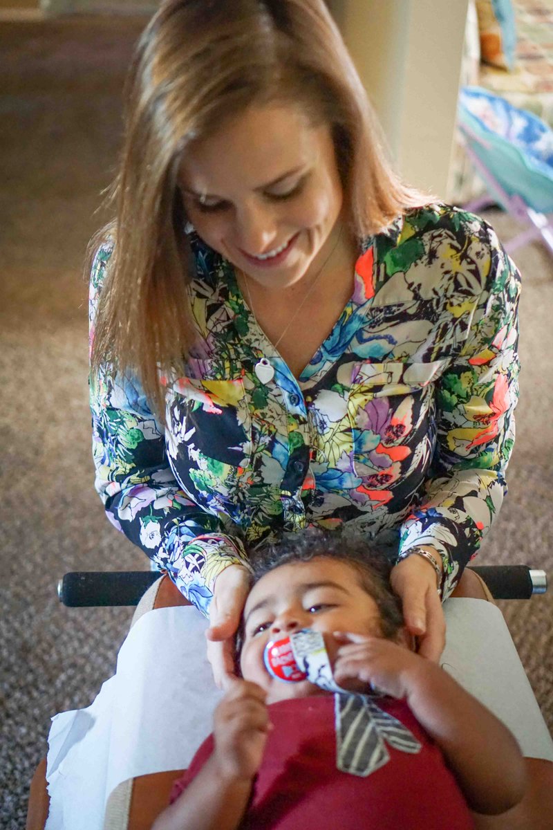 Love getting to see this little nugget! Angelo has been adjusted since he was born &amp; we've love watching him grow!