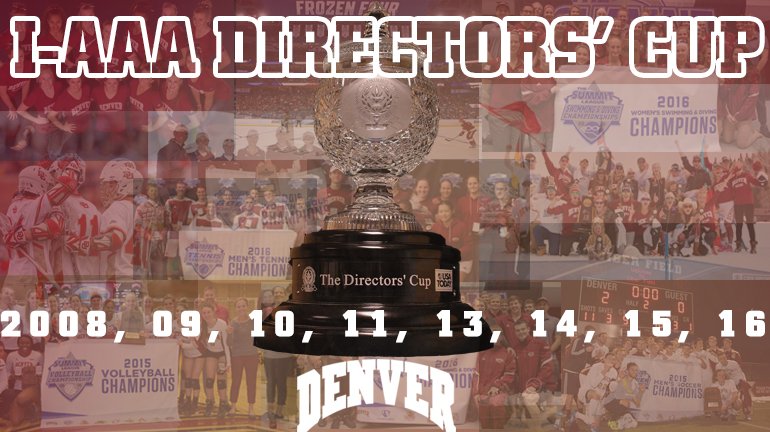 DU_Pioneers's tweet photo. NEWS: Pioneers Claim Eighth DI-AAA Directors’ Cup 🏆 in Nine Years - https://t.co/y0TESgBsMp #DU1NATION https://t.co/tFD7B6vE44
