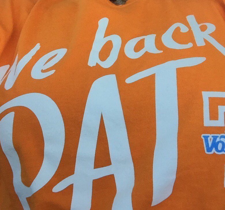 RAR1857's tweet photo. On the road to Colorado. It's orange day for #WeBackPat #RIPPat #thebestever #ThankYouPat #fiercecourage https://t.co/CEo2x6Tgs9