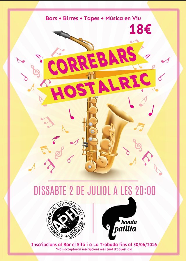 Aquesta nit tots cap a la #Gallumbada de #Calafell i demà al #correbars d'#Hostalric. #Patilleitour2016