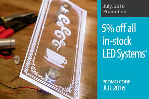 StandoffSystems's tweet photo. JULY PROMO!!!! Get some LED StandOffs! A must have for laser #engraving and #SignShops Stock up!  #GyfordAlert https://t.co/ZPnASVU0ve