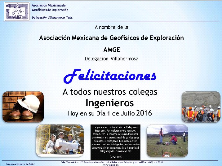 AMGE_VHSA's tweet photo. ¡Feliz dia del ingeniero! https://t.co/cUK9KNku9l