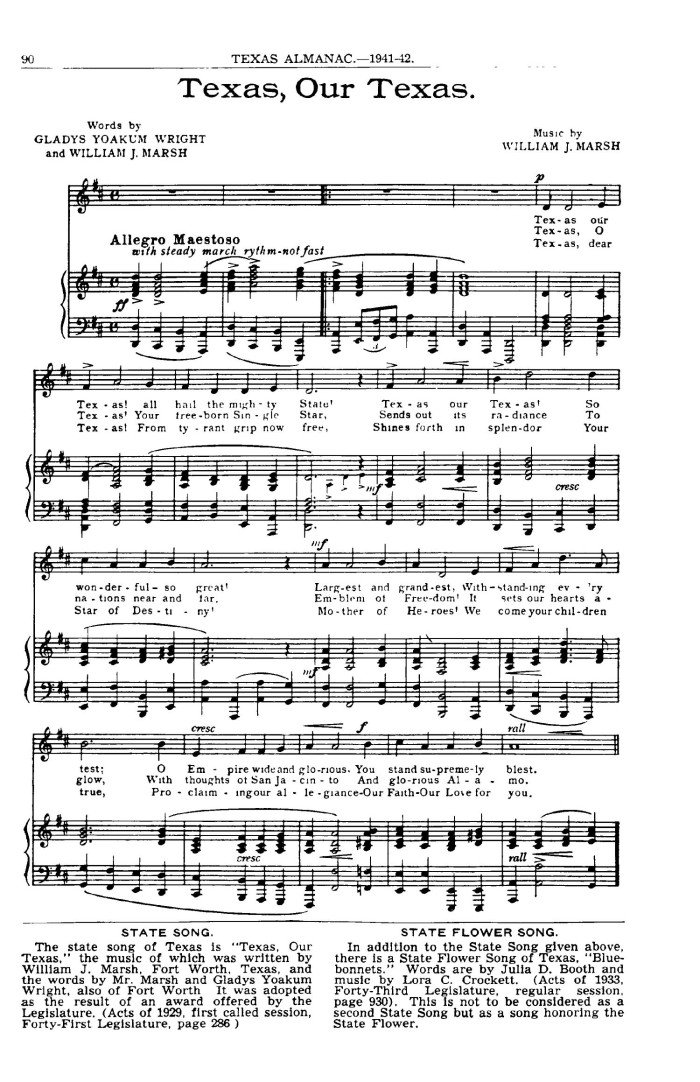 Tcu Dyk The Official Texas State Song Texas Our Texas Was Co Written By A Tcu Professor T Co Xtsttfr8ng