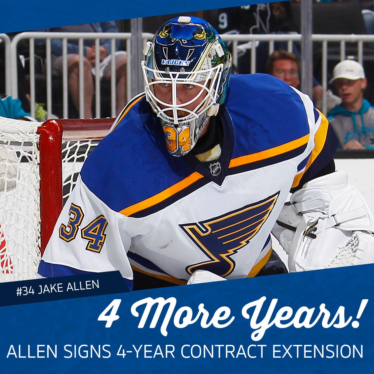 BREAKING NEWS: <a href="/34jallen/">Jake Allen</a> has signed a four-year extension worth $17.4 million. bit.ly/29ewwuo #stlblues