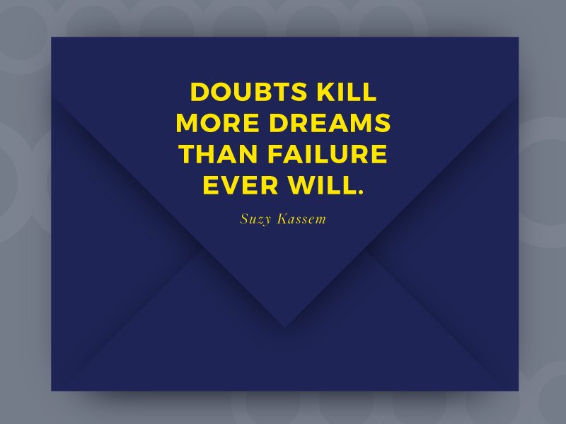 PeculiarThreads's tweet image. “Doubts kill more dreams than failure ever will” -Suzy Kassem  (Graphic by @ummbella) - pculr.com/295rfSc