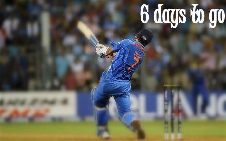 MSDUniverse's tweet photo. @msdhoni 6 days to goooo! https://t.co/g11puMAVy2