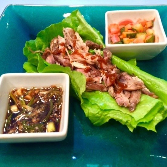 DishNextDoor's tweet photo. On tonight: Carla's Korean-Style Roast Pork Wraps 🔥  🐷  🇰🇷  &amp; more here... https://t.co/POHqirUZ2Y #local #food https://t.co/5lhOqTtx9I