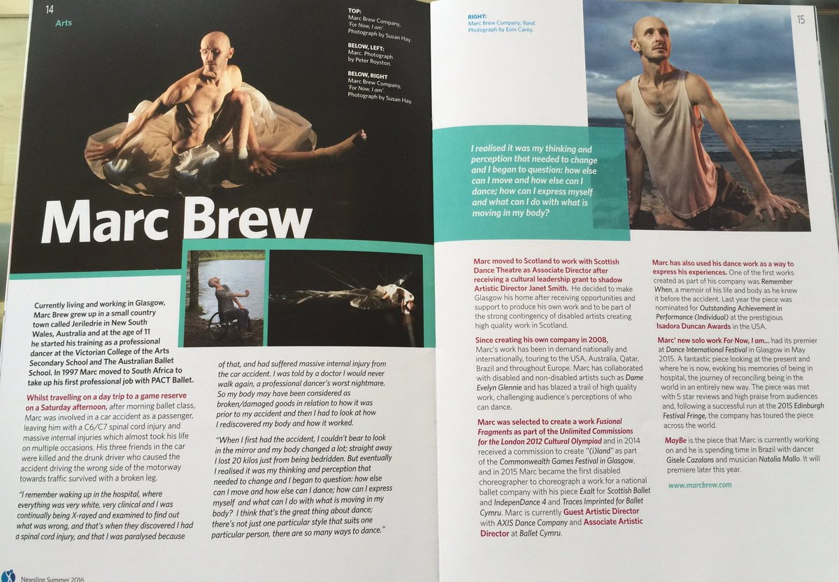 marc_brew's tweet image. A nice article profiling artist Marc Brew by @sisonlineorg #Spinalinjuriesscotland #Summer2016