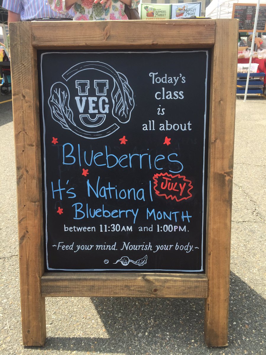 PeoplesGarden's tweet image. Peak blueberry season is now. Right on time for a Red, White and Blueberry Weekend. #July4th #VegU