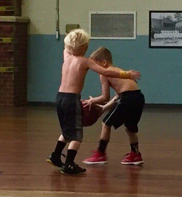 CoachMikeHelfer's tweet photo. Good workout today with Coach Strick ... Boys loved it!! #makeyourlayups https://t.co/W3Q1WROqA3