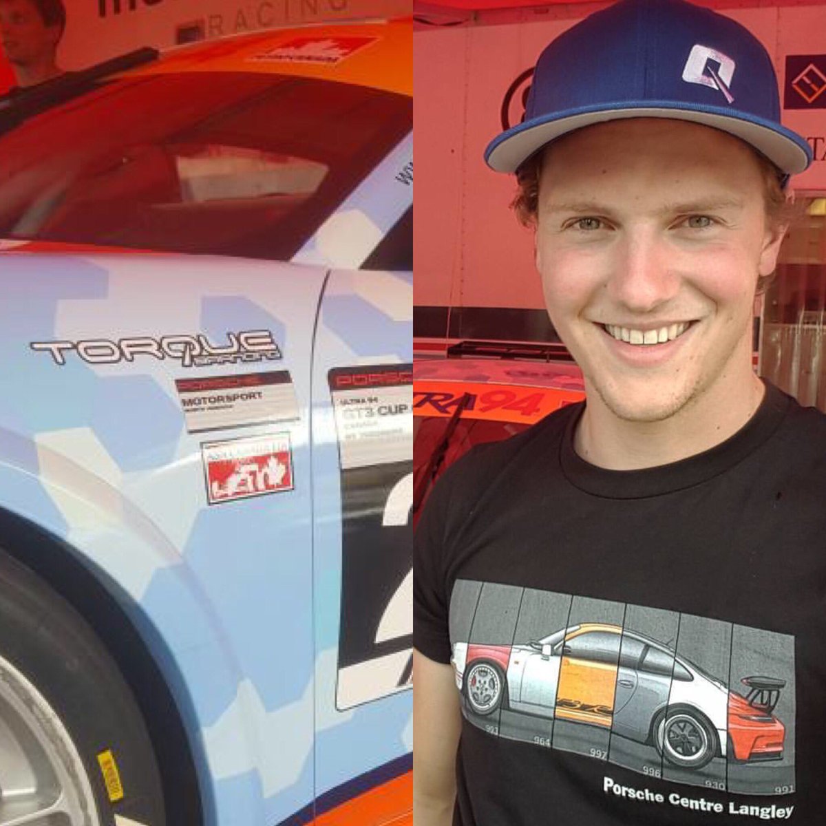 FullTorqueGear's tweet photo. Our sponsored driver @Scott_Hargrove starts 2nd. #comingthrough. #runfulltorque @IMSA @Porsche #CanadaDay #GT3CAN. https://t.co/7N7MrUruzc