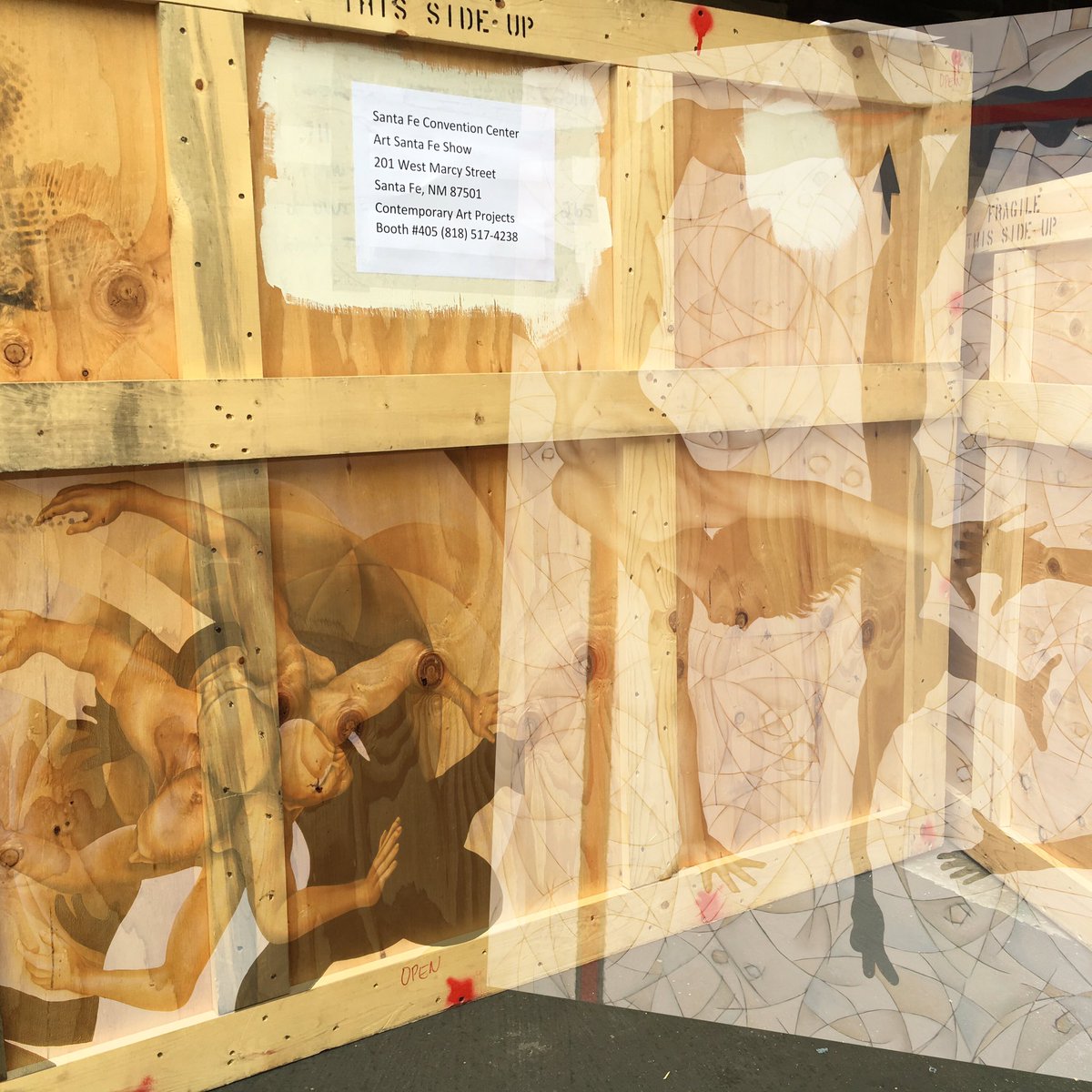 Michele_Voigt's tweet photo. Crated! #seeyousoon @artfairsantafe #booth405 #girlpainter https://t.co/HiIHjg0X77