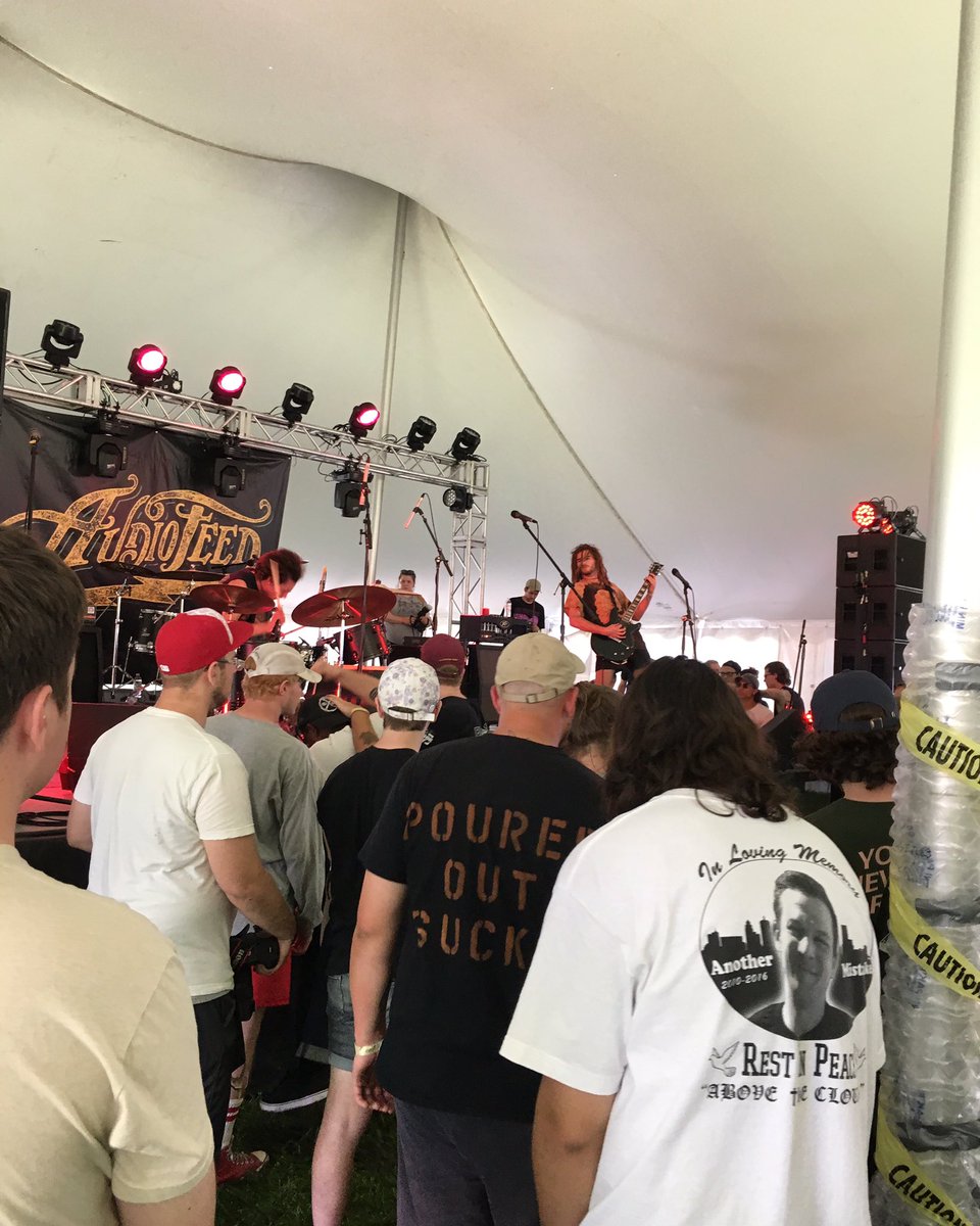 deadwordstx's tweet photo. @problemofpainmi at @audiofeedfest. Dope. See ya at 3 on the anchor stage. #Audiofeed #audiofeedfest #problemofpain https://t.co/c92II3GgRy