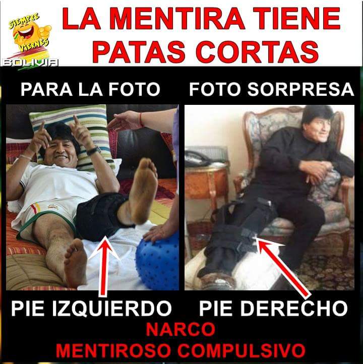 EvaSaraLandau's tweet photo. Dictador #EvoMorales narco-mentiroso!! Basta ya!!! #CartaDemocratica ya!! https://t.co/Ewy4DrfL1I