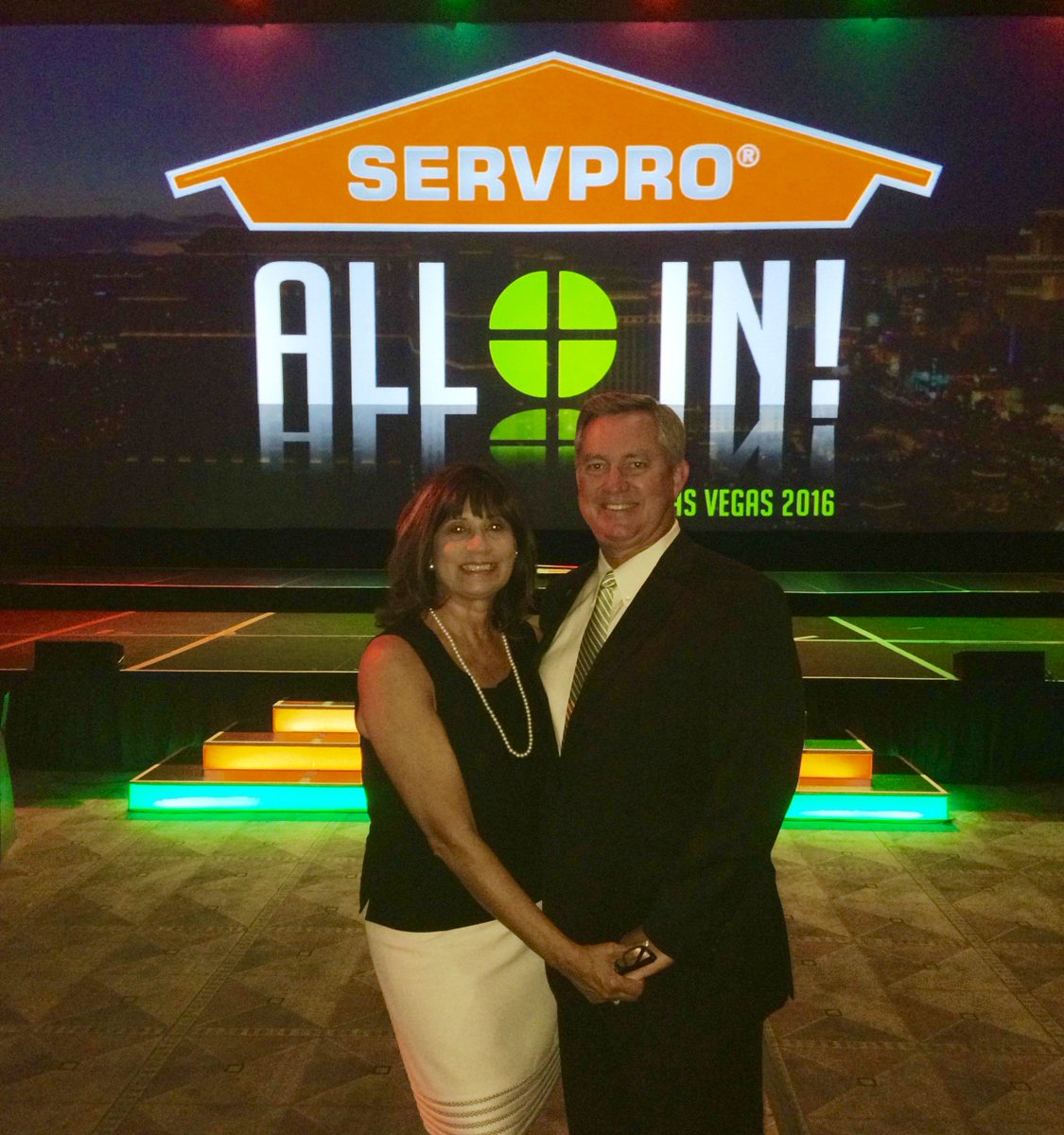 ServproDecatur's tweet photo. Our owners having a blast in Vegas! Can't wait for Seattle next year. #SPConv16 #SPConv17 https://t.co/A88NIm7fjQ